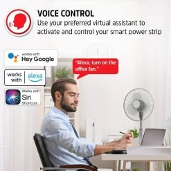 Energizer Smart Wi-Fi 3-Outlet Power Strip Surge Protector, 600 Joules, Works With Alexa/Siri/Google -Surge Protectors Sales Store white surge protectors eis3 1003 wht 4f 1000