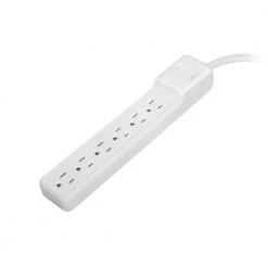 Unbranded 6-Outlet Surge Protector (2-Pack) -Surge Protectors Sales Store white surge protectors hdc1074ss 4f 1000
