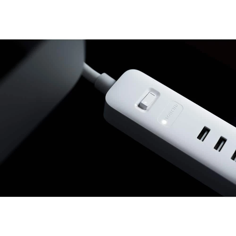 WYZE Surge Protector 4 ft. 3-Outlets, 15 Amp 3 USB Ports Overload Protection, Power Cord, UL and FCC Certified in White 4 WYZE Surge Protector 4 ft. 3-Outlets, 15 Amp 3 USB Ports Overload Protection, Power Cord, UL and FCC Certified in White - Image 4