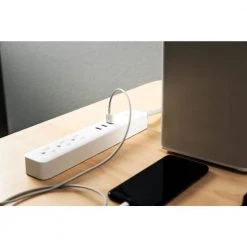 WYZE Surge Protector 4 ft. 3-Outlets, 15 Amp 3 USB Ports Overload Protection, Power Cord, UL and FCC Certified in White 10 WYZE Surge Protector 4 ft. 3-Outlets, 15 Amp 3 USB Ports Overload Protection, Power Cord, UL and FCC Certified in White -Surge Protectors Sales Store white surge protectors qmcxb04mb 44 1000