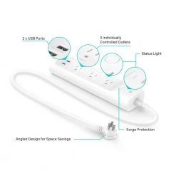 TP-LINK 3-Plug Smart Surge Protector -Surge Protectors Sales Store white tp link surge protectors kp303 44 1000