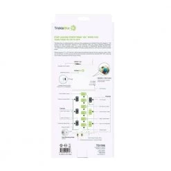 TRICKLESTAR 4 ft. 12-Outlet Advanced and Energy Saving Surge Protector -Surge Protectors Sales Store white tricklestar surge protectors ts1006 1f 1000