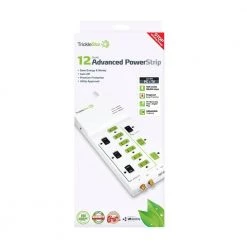 TRICKLESTAR 4 ft. 12-Outlet Advanced and Energy Saving Surge Protector -Surge Protectors Sales Store white tricklestar surge protectors ts1006 4f 1000