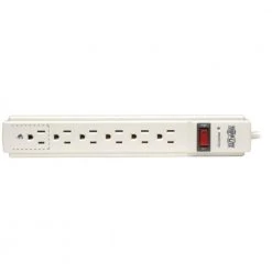 Tripp Lite Protect It 4 ft. Cord with 6-Outlet Strip Surge Protector -Surge Protectors Sales Store white tripp lite surge protectors tlp604tel 76 1000