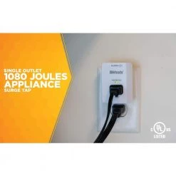 Woods 1-Outlet Surge Tap -Surge Protectors Sales Store woods surge protectors 41008 40 1000