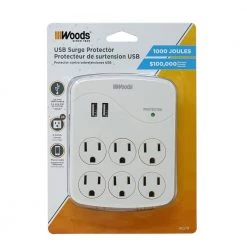 Woods 6-Outlet Surge Tap with Phone Cradle 27 Woods 6-Outlet Surge Tap with Phone Cradle -Surge Protectors Sales Store woods surge protectors 41079 d4 1000