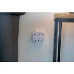 Woods 6-Outlet Wall Tap with Phone Cradle -Surge Protectors Sales Store woods surge protectors 41196 40 1000