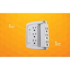 Woods 6-Outlet Surge Tap with Phone Cradle -Surge Protectors Sales Store woods surge protectors 41423 66 1000
