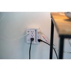 Woods 6-Outlet Surge Tap with Phone Cradle -Surge Protectors Sales Store woods surge protectors 41424 66 1000